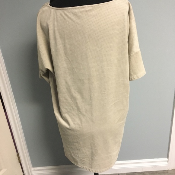 - ZARA Faux Suede Perforated Short Sleeve Dr… - Picture 2 of 4